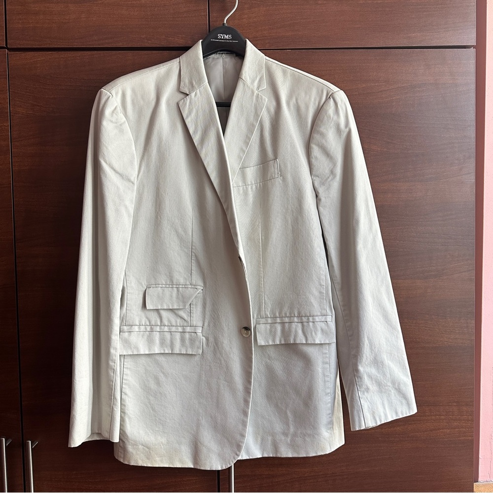 Men’s Perry Ellis Corduroy Cream Colored Jacket